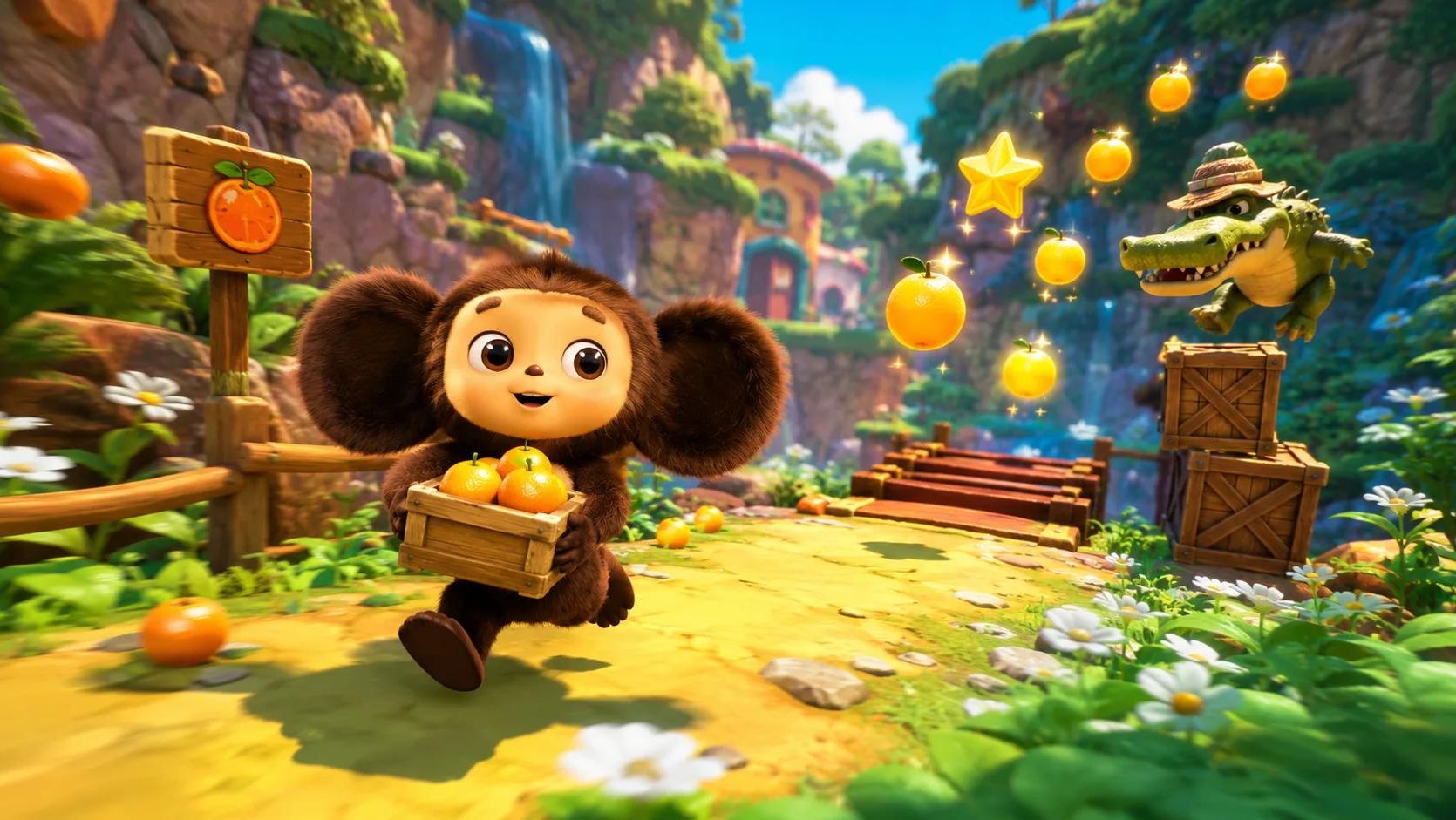 Чебурашка, развивающие игры для детей.