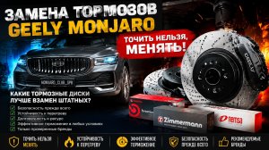 Замена тормозной системы Geely Monjaro:  какие тормозные диски и колодки установить на Monjaro?! 🤔