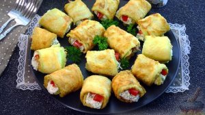Рулетики из кабачков