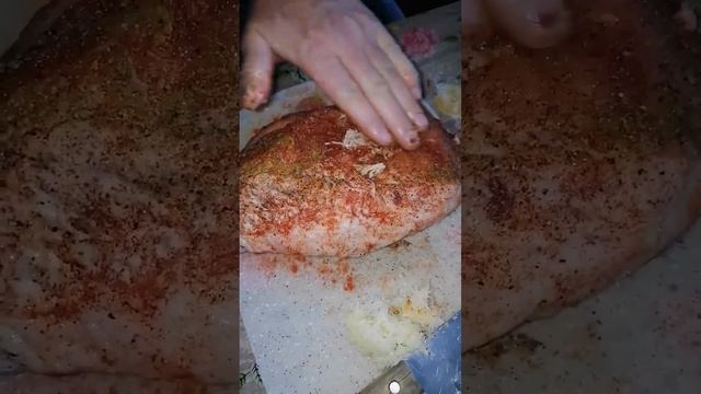 Мариную мясо для копчения.