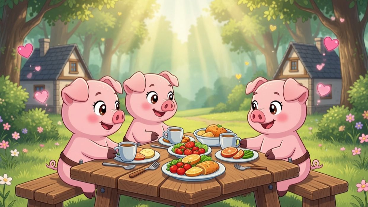 Три поросёнка 🐷 | 2 серия | Волк нападает! Дружба побеждает | Добрая сказка для детей