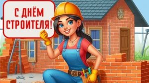 9 августа- день строителя. Роскошная музыкальная открытка.