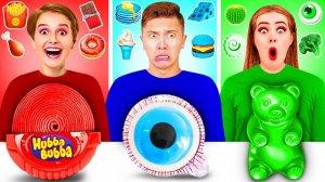 24 Часа Едим Еду Одного Цвета Челлендж # Смешные Ситуации и Неудачи от Fun Fun Challenge