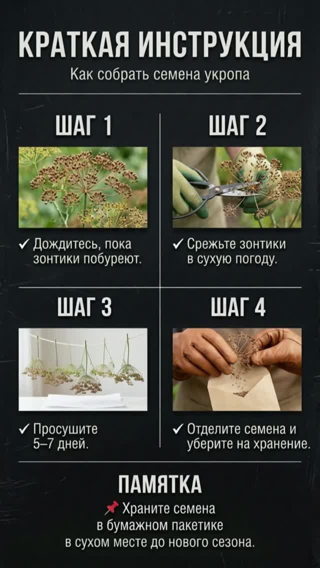  Не срезайте весь укроп сразу.