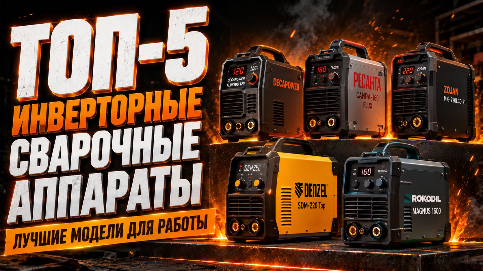 ТОП‑5 инверторных сварочных аппаратов: лучшие модели для работы