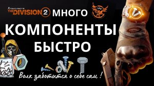 Tom Clancy’s The Division 2.  КОМПОНЕНТЫ. Быстро. Много. Сразу. Фарм. #игры #шутеры #division2