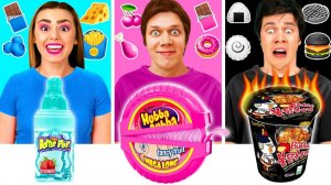 24 Часа Едим Еду Одного Цвета Челлендж # Смешные Кулинарные Войны от Ideas4Fun Challenge
