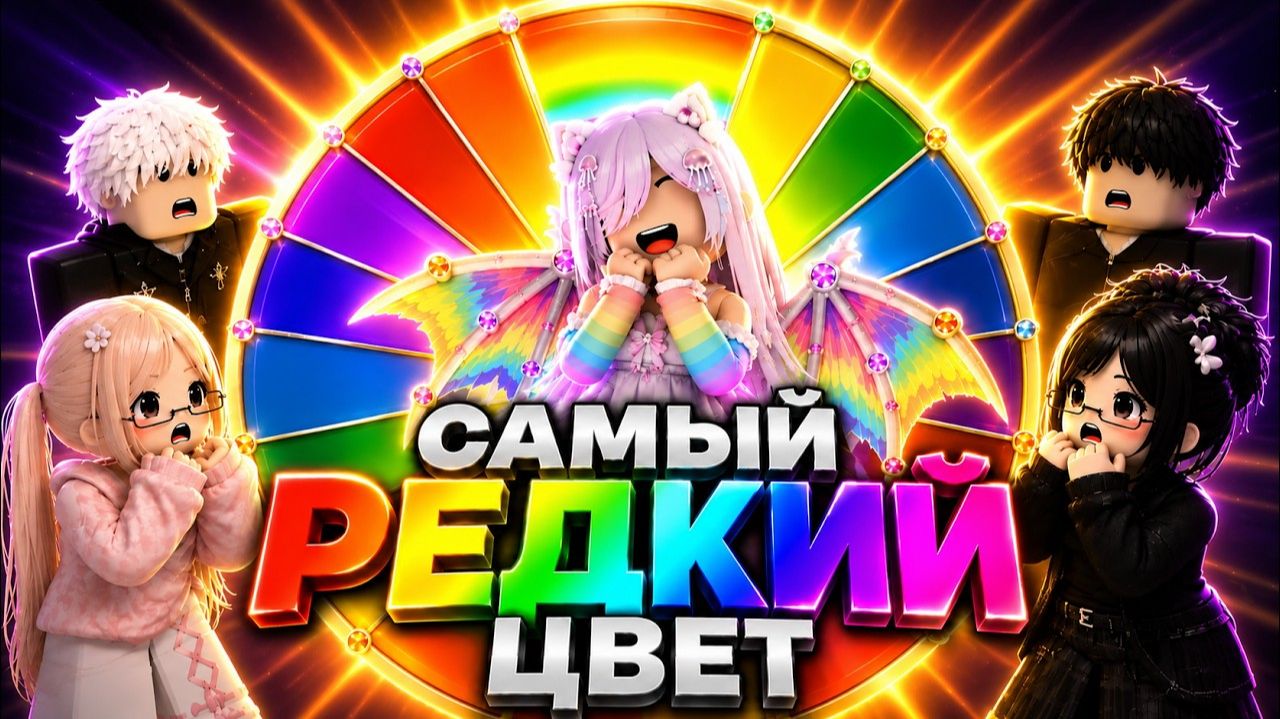 🌈 МНЕ ВЫПАЛ САМЫЙ РЕДКИЙ ЦВЕТ В РОБЛОКС...