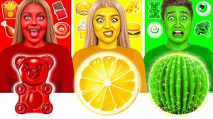 24 Часа Едим Еду Одного Цвета Челлендж # Умные Гаджеты или Лайфхаки от Funny DO Challenge