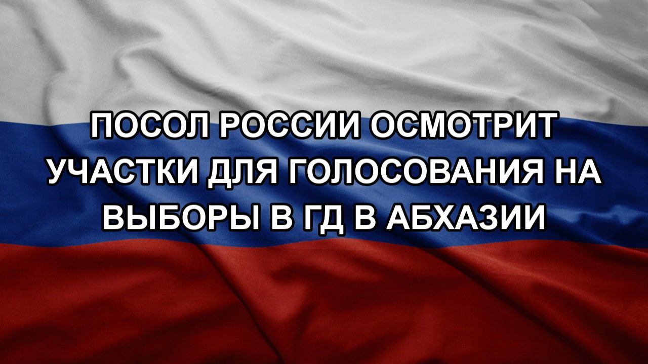 Посол России осмотрит участки для голосования на выборы в ГД в Абхазии