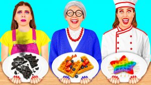Кулинарный Челлендж_ Я против Бабушки _ Эпичные Кулинарные Лайфхаки