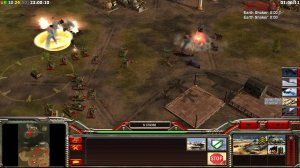 Command & Conquer: Generals Zero Hour MOD ShockWave / Огненный генерал Линг Китая 1vs4 Hard gameplay