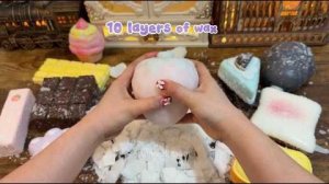 ASMR: растрескивание воска (от 1 до 10 слоев) 🍓🕯️