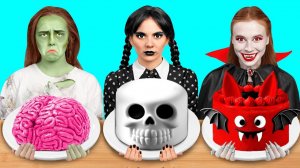 Кулинарный Челлендж# Уэнсдей vs Вампир vs Зомби # Битвы с Едой