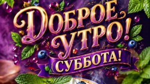 С добрым субботним утром. Шикарная музыкальная открытка.