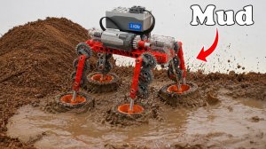 Сумасшедшие машинки LEGO Technic сражаются на скользкой грязевой яме