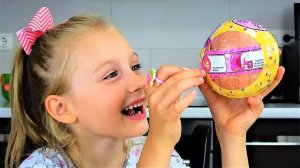 Полина открывает Золотой шар ЛОЛ Confetti POP. Редкая кукла LOL