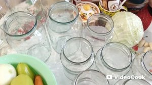 Опять консервирую!Закрыла маринованное овощное ассорти и салат  из кабачков!🥒🫑🌶️🧅😊😊😊