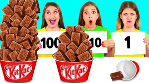 100 Слоев Еды Челлендж # Вкусные Кухонные Лайфхаки