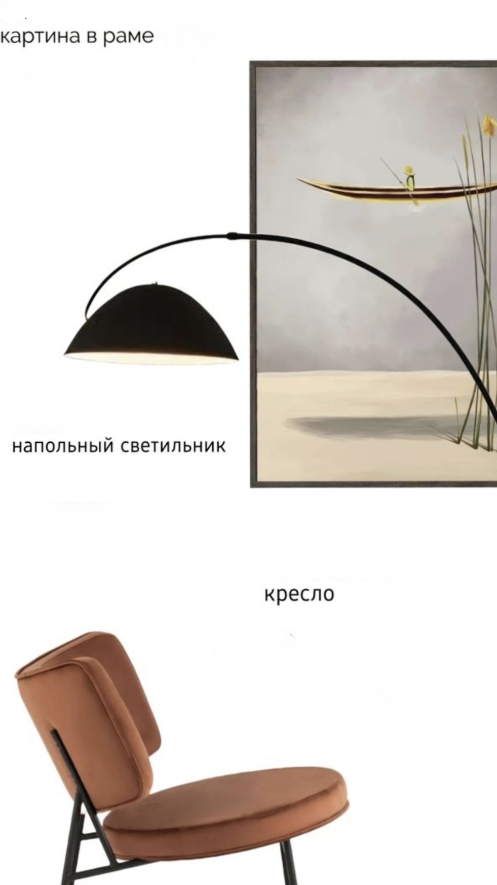 Этапы подборки мебели