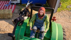 Катаемся на тракторе с козлом. Goat Simulator 3