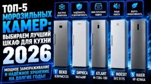 ТОП‑5 морозильных камер: выбираем лучший шкаф для кухни в 2026