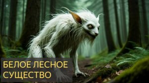Белое лесное существо (История, лес, нападение, агрессия, неведомое животное)