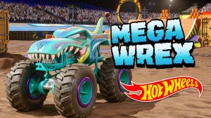 Hot Wheels машинки. Трюки на арене Monster Trucks Mega Wrex