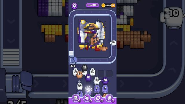 Прохождение 1225 уровня Pixel Flow