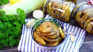 Жареные кабачки с чесноком на зиму