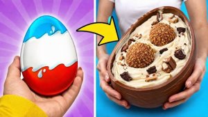 ГИГАНТСКИЕ сладости! Шоколадное яйцо и мороженое