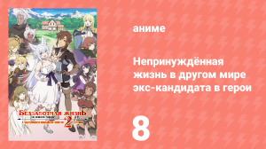 Непринуждённая жизнь в другом мире экс-кандидата в герои 8 серия (аниме-сериал, 2024)