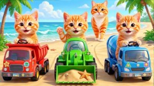 Мама-кошка подстригает шерсть на ферме и делает тигровую шапку для котят дома🐾🎩🐯