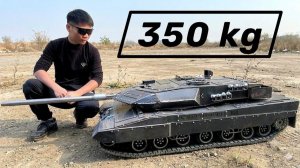 Самодельный танк 1/6, полное видео, 350 кг, цельнометаллический| радиоуправляемая модель.