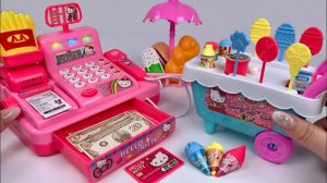 Игровой набор Hello Kitty Cashier и Sanrio IceCream Wagon, удовлетворяющий распаковке, обз