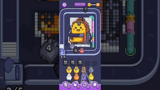 Прохождение 1229 уровня Pixel Flow