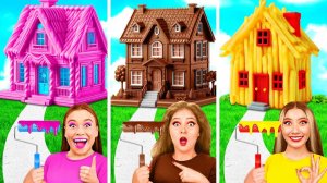 Домики Одного Цвета Сладости vs Шоколад vs Фастфуд # Война Пранков от