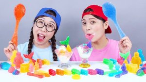 Конфеты Кохакуто Радуга Мукбанг