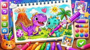 Динозавры, развивающие игры для детей.