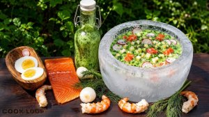 Мой любимый суп из морепродуктов, приготовленный в лесу | Bushcraft ASMR