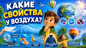Какие свойства у воздуха?  Естествознание, 2 класс