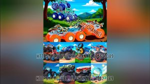 Hot Wheels monster trucks на природе
