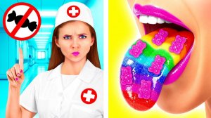 Как Пронести Еду в Больницу # Простые Лайфхаки со Сладостями от PaRaRa Challenge