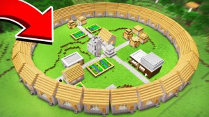 ДЛИННЫЙ ДОМ ОКРУЖИЛ ДЕРЕВНЮ ЖИТЕЛЕЙ В МАЙНКРАФТ | Риколит Minecraft