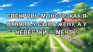 Свекровь-монстр: как я отняла у сына жену, а у невестки — мечту!