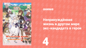 Непринуждённая жизнь в другом мире экс-кандидата в герои 4 серия (аниме-сериал, 2024)