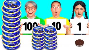 100 Слоев Еды Челлендж _ Крутые Трюки с Едой