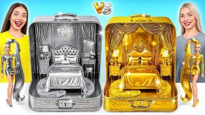 Строим Удивительный Кукольный Домик Золотой vs Серебряный Челлендж _ Война Пранков