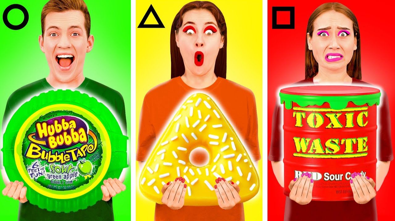 Геометрический Челлендж с Едой # Сумасшедший Челлендж с TeenTeam Challenge