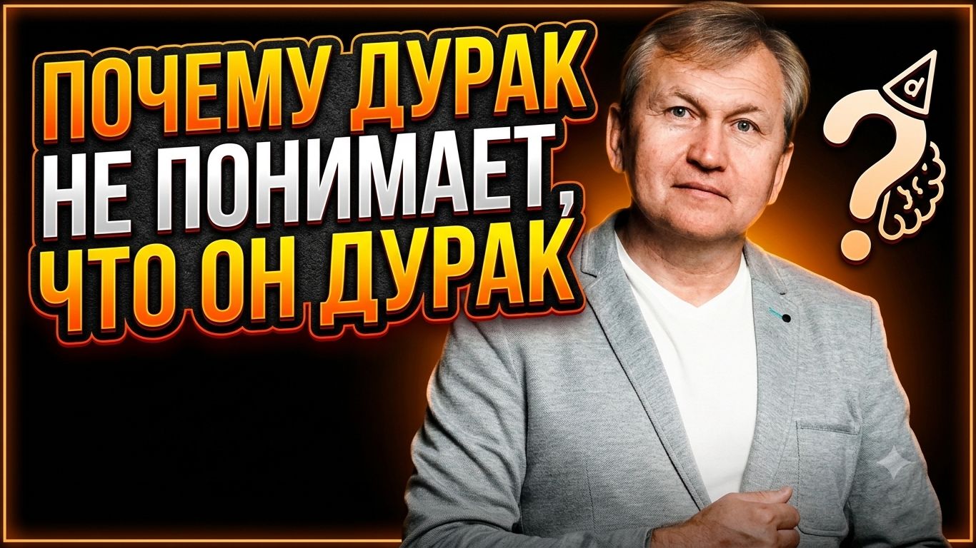 Почему дурак не понимает, что он дурак.